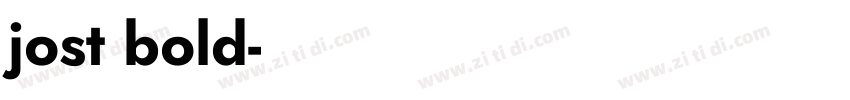 jost bold字体转换